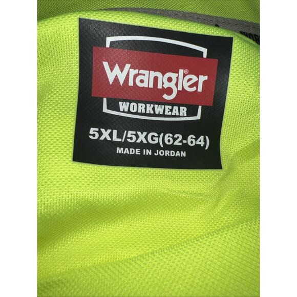 Wrangler Workwear Mens Short Sleeve Pen Pocket Performance Tee, 5Xl 62-64 New - Picture 4 of 4